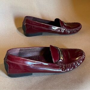 Lauren Ralph Lauren Burgundy Patent Leather Women's Loafers